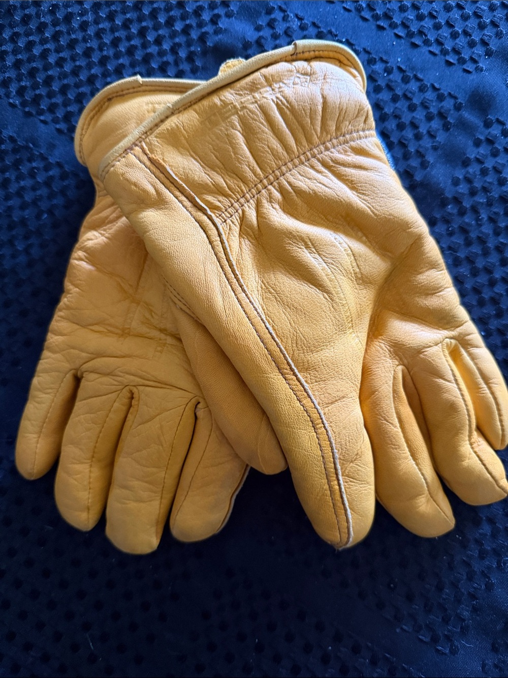 3M Thinsulate Men's Yellow Leather Work Gloves